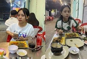 Nguyen Hoang Minh Thu ถูกบังคับในโรงยิม
