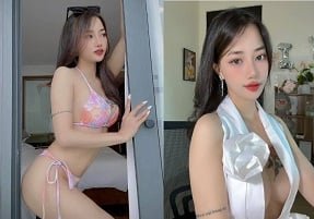 Tuyet Thu รู้สึกทึ่งกับเตียงลอย